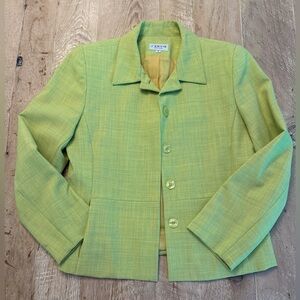 Vintage J’ENVIE | Women’s Bright Green/Yellow blazer size M